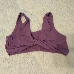 Aerie Purple Twist Front Sports Bra